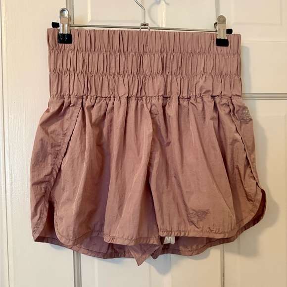 FP Movement by Free People Pants - FP Movement The Way Home Shorts in Metallic Mauve